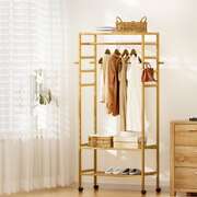 Clothes Rack Wardrobe Coat Stand 169cm Versatile Freestanding Clothing Organizer