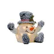 46cm Christmas Snowball Man with Lights