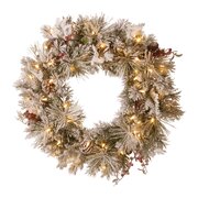 Snowy Bedford Christmas Wreath - 61cm