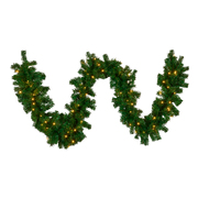 274Cm Chadwick Green Pre-Lit Christmas Garland