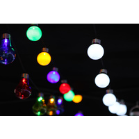 20 Multi Coloured LED Globe Party Lights 8.8m