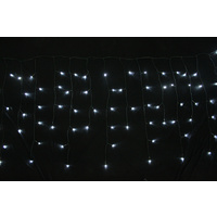 250 Cool White Icicle LED String Lights 9.9m