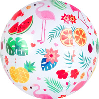 Kids Beach Ball Flamingo Paradise Inflated Size 50cm Diameter