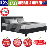 Bed Frame Queen Size Charcoal NEO