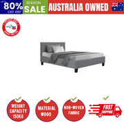 Bed Frame Single Size Grey NEO