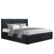 Gas Lift Double Bed Frame - Charcoal