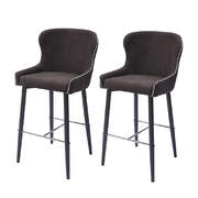 2x Metal Industrial Barstools