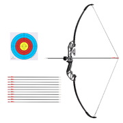 Bow Arrow Set Recurve Takedown Archery Hunting for Beginner Red