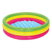 Kids Inflatable Pool Above Ground Round Splash Pool 102X102X25Cm