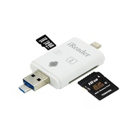 iPhone iPad Android Phone PC Multiple SD Card reader Blue