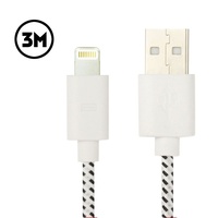 Nylon Strenghth iPhone Charger Cable iPhone 6 6 Plus iPhone 5 5S 5C (3m) White 