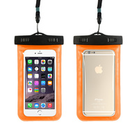 Orange Waterproof Case Dry Bag for Smartphone