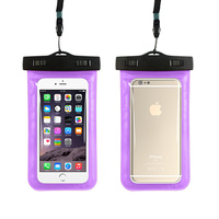 Purple Waterproof Case Dry Bag for Smartphone