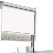 Modern Day/Night Double Roller Blinds Commercial Quality 90x210cm White White