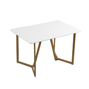 Modern and stylish Generous 4-seater Dining Table-White 