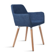 2x Dining Chairs Blue