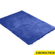 Ultra Soft Shaggy Floor Rug Carpet 120x170cm Blue