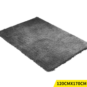 Ultra Soft Anti Slip Rectangle Floor Rug Carpet 120x170cm in Charcoal