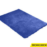 Ultra Soft Shaggy Floor Rug Carpet 90x150cm Blue