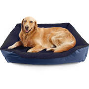 Pet Bed Mattress Dog Cat Pad Mat Cushion Soft Winter Warm Large Blue