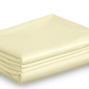 Queen Size 4 Piece Bed Sheet Set Flat Fitted Pillowcase Cream colour