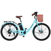 26" Electric Bike City Bicycle eBike e-Bike Commuter w/ Battery BL