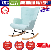 Blue Velvet Rocking Chair: Comfort and Style Combined