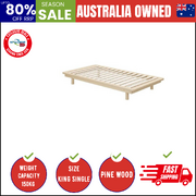 Bed Frame King Single Wooden Bed Base Timber Platform