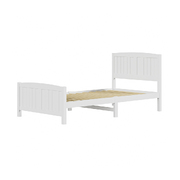Bed Frame King Single Size Wooden Base Timber Platform White