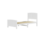 Bed Frame Single Size Wooden Base Timber Platform White