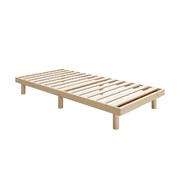 Bed Frame Single Size Bed Base Solid Wood Slats