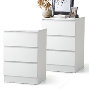 Bedside Tables Set of 2 Side Table Nightstand White