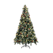 LED Christmas Tree 7FT 2.1M Xmas Trees Decorations w/ Ornaments 1400 Tips