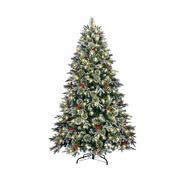 LED Christmas Tree 2.1M 7FT Xmas Trees Decorations w/ Ornaments 1210 Tips