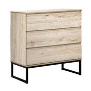 3 Chest of Drawers Storage Cabinet Tallboy Dresser Natural Furniture