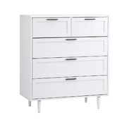 5 Chest of Drawers Dresser Chest Storage Cabinet Tallboy White