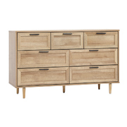 7 Chest of Drawers Dresser Chest Storage Cabinet Tallboy Natural