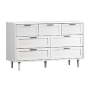 7 Chest of Drawers Dresser Chest Storage Cabinet Tallboy White