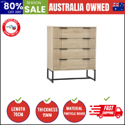 4 Chest of Drawers Storage Cabinet Dresser Table Lowboy Natural