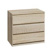 3 Chest of Drawers Lowboy Dresser Table Storage Cabinet Bedroom Natural