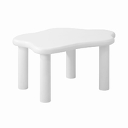 Coffee Table Side Tables Living Room White Irregular