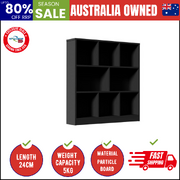 Bookshelf Display Shelves Unit Storage Organizer Black