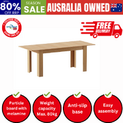 200cm Extendable Dining Table Cafe Table Natural