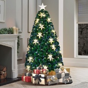 Christmas Tree 6FT 1.8M LED Xmas trees Optic Fibre Green Multi Colour