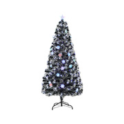 LED Christmas Tree 6FT 1.8M Xmas trees Optic Fibre Multi Colour 230 Tips