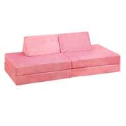 Kids Play Couch Modular Lounge Cushion Pink