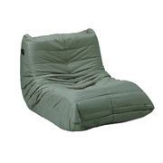 Floor Sofa Accent Chair Lazy Couch Lounge Recliner Green Polyester