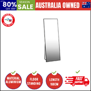 Full Length Mirror Rectangle Free Standing Black