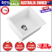 Kitchen Sink Granite Stone Laundry Basin Under/Top Single Bowl 460x410mm