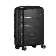 28" Luggage Set Travel TSA Lock PP Case Black